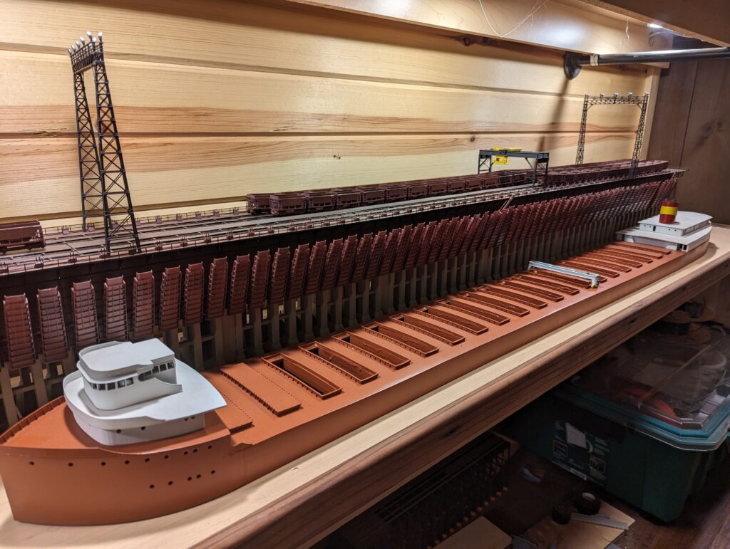 12" Edmund Fitzgerald Freighter Ship Model - Titanic Toy Co Model - Detailed Replica Freighter - Made In USA