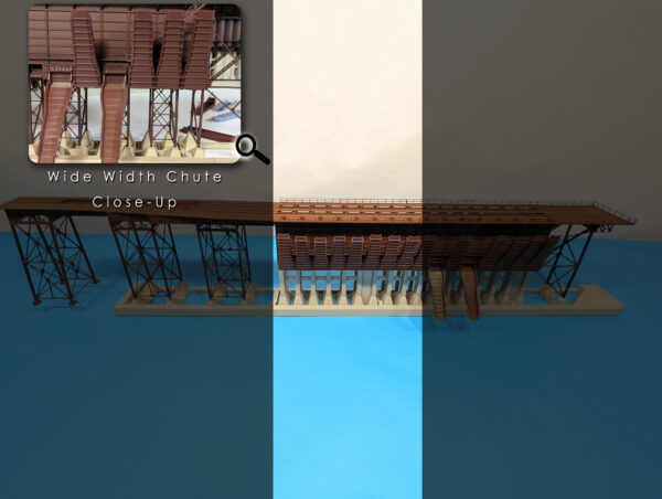Concrete Ore Dock - Right Side - Expansion Kit - Wide Chute