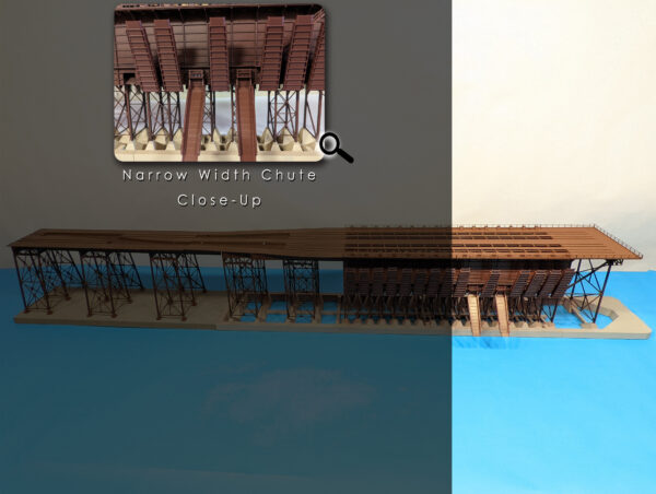 Steel Ore Dock - Dual Sided - End Kit - Narrow Chute