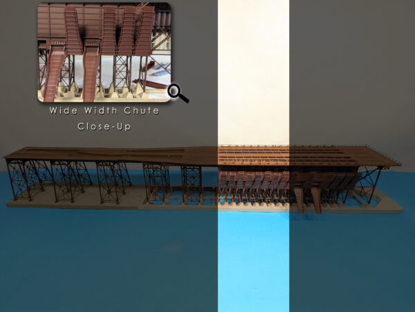 Steel Ore Dock - Dual Sided - Expansion Kit - Wide Chute