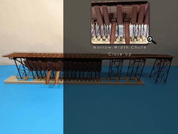 Steel Ore Dock - Left Side - End Kit - Narrow Chute