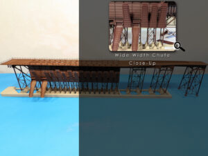 Steel Ore Dock - Left Side - End Kit - Wide Chute