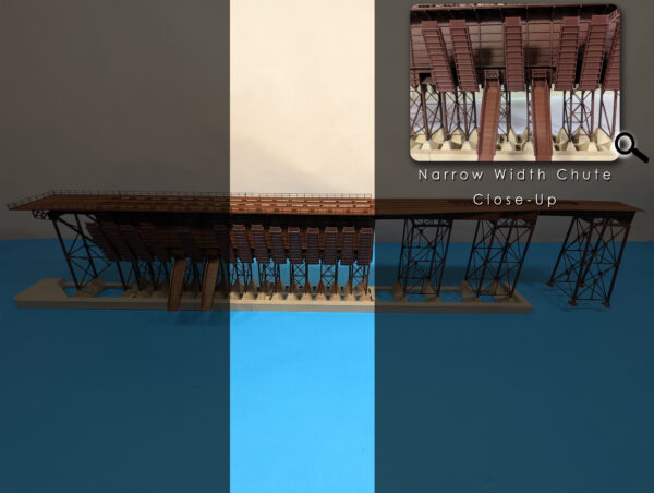 Steel Ore Dock - Left Side - Expansion Kit - Narrow Chute