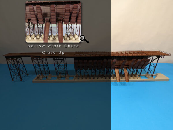 Steel Ore Dock - Right Side - End Kit - Narrow Chute