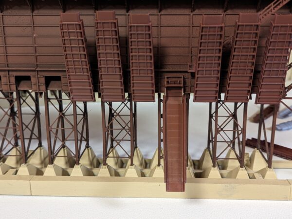 Narrow Chute With Vertical Supports Standard Gate Up Position