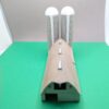 Gothic Style Large Cattle Barn with 2X Modern Stave Silo Cutout