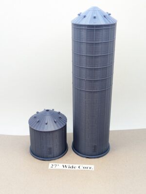 Wide Corr 27ft dia. Grain Bin