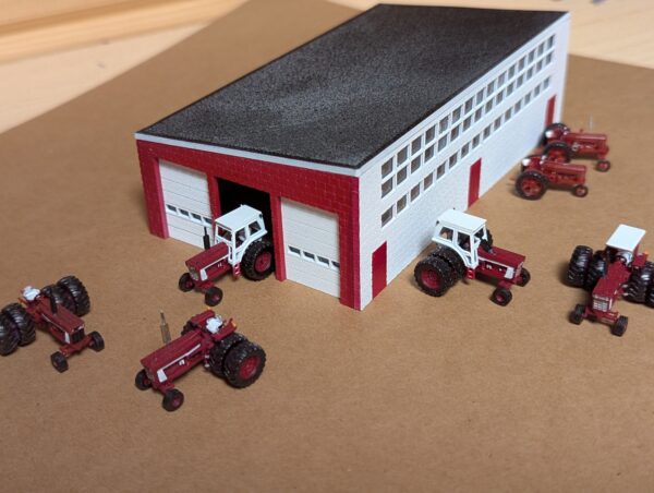 Red Mechanical Building