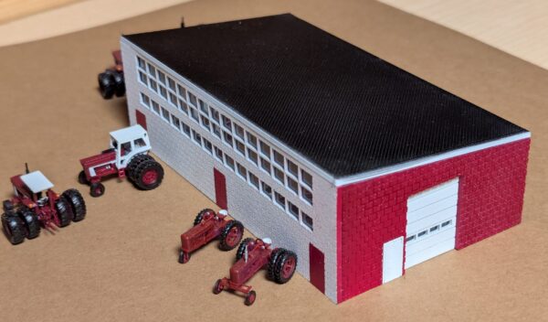 Red Mechanical Building