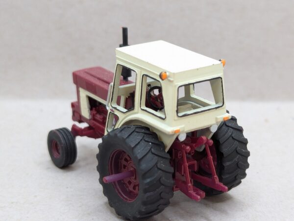 HO Scale Red 66 Tractor With Cab Wide Front