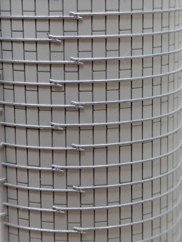 HO-scale-Modern Stave 16'x55' Silo