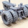 HO Scale Red 66 Tractor With Rops Wide Front with duals