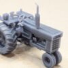 HO Scale Red 66 Tractor With Rops Narrow Front