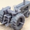 HO Scale Red 66 Tractor With Rops Narrow Front